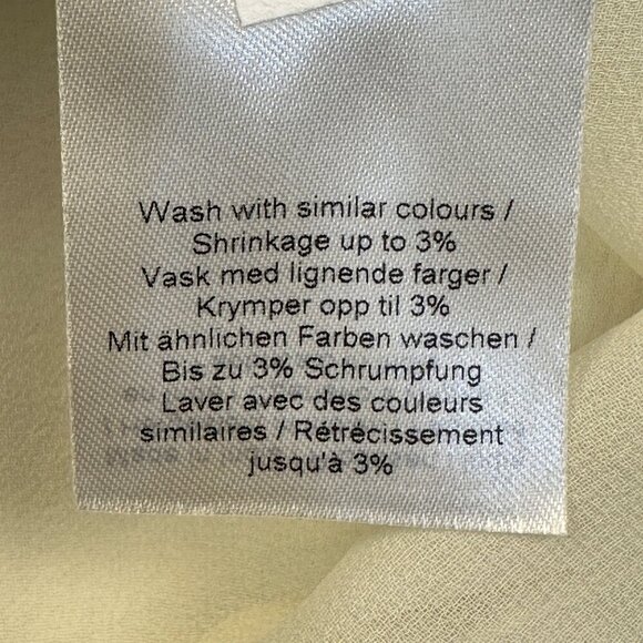 GANNI Pleated Georgette Midi Dress Sz 36/M Feminine Whimsical Cottagecore - Picture 14 of 16